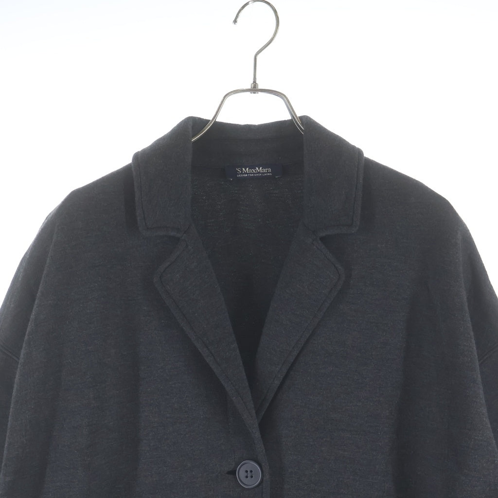 S MAX MARA(エス マックスマーラ) コート ビーズチャーム グレー レディース