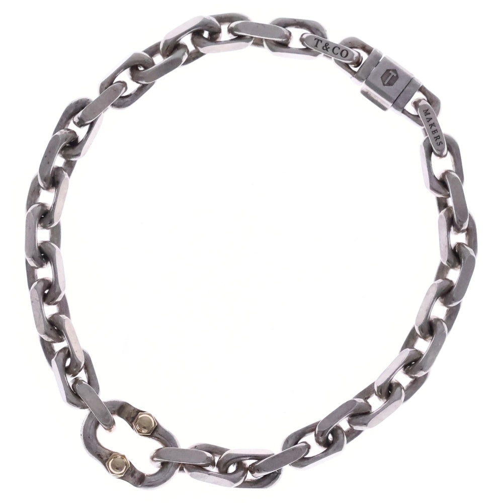 TIFFANY & Co.(ティファニー) メイカーズナローチェーン ブレスレット シルバー SV925 21.6g