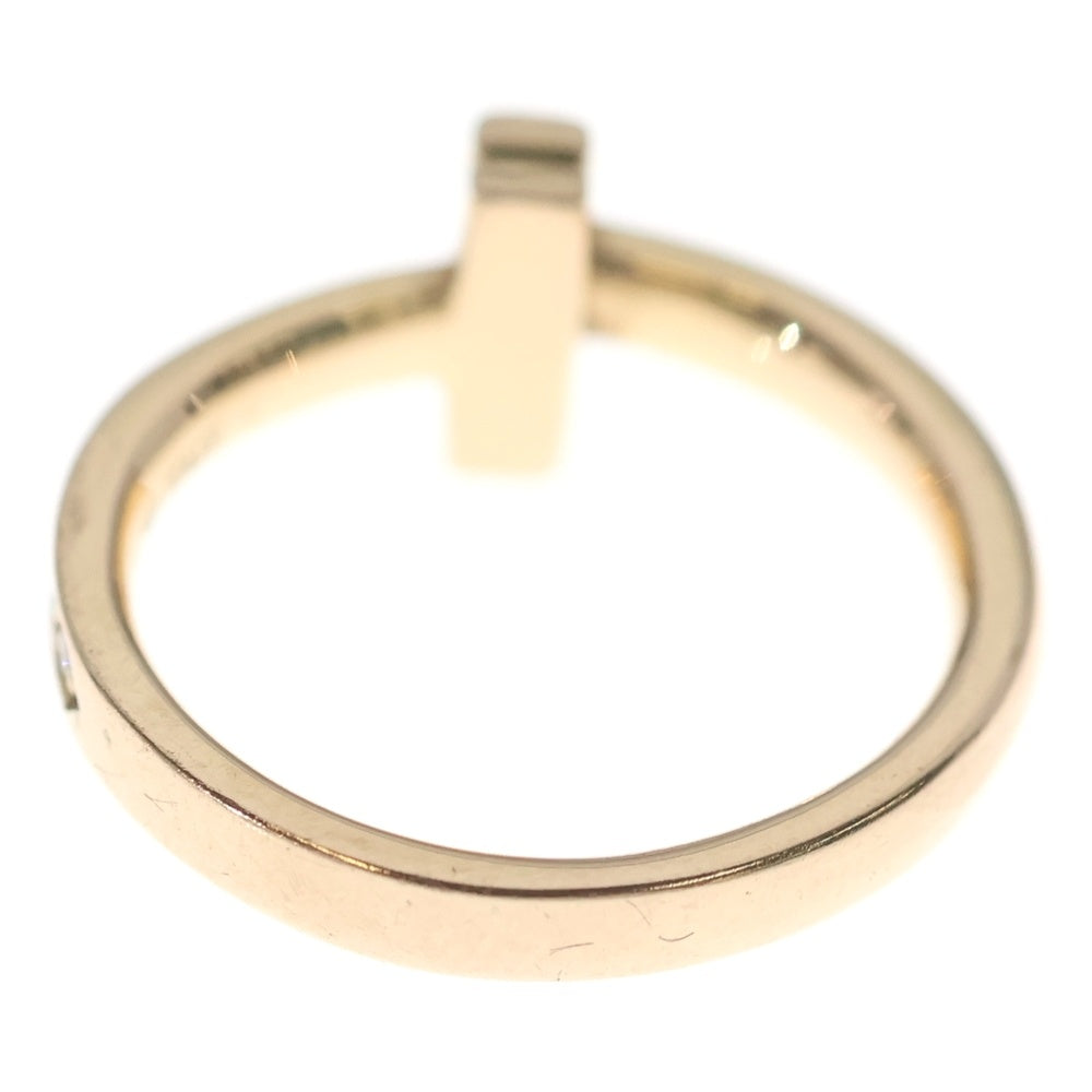 TIFFANY & Co.(ティファニー) Tワンナロー ダイヤリング Au750 K18 PG ピンクゴールド 指輪 レディース