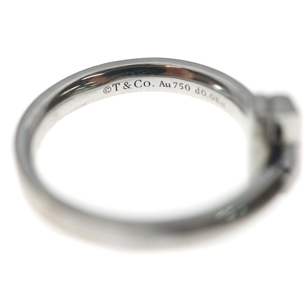 TIFFANY & Co.(ティファニー) Tワンナロー ダイヤリング Au750 K18 WG ホワイトゴールド 0.08ct 指輪