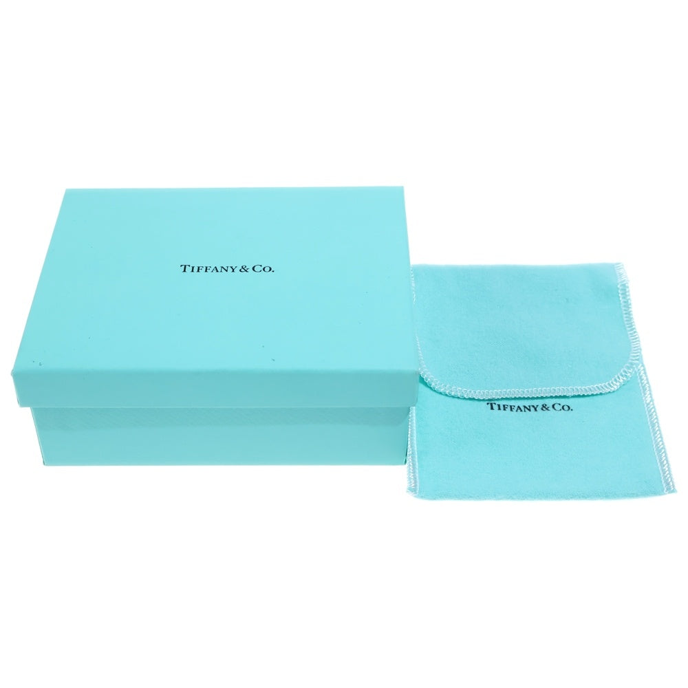 TIFFANY & Co.(ティファニー) リターントゥティファニー ハート エンボス レザー カード コイン ケース シルバー金具 ライトブルー レディース