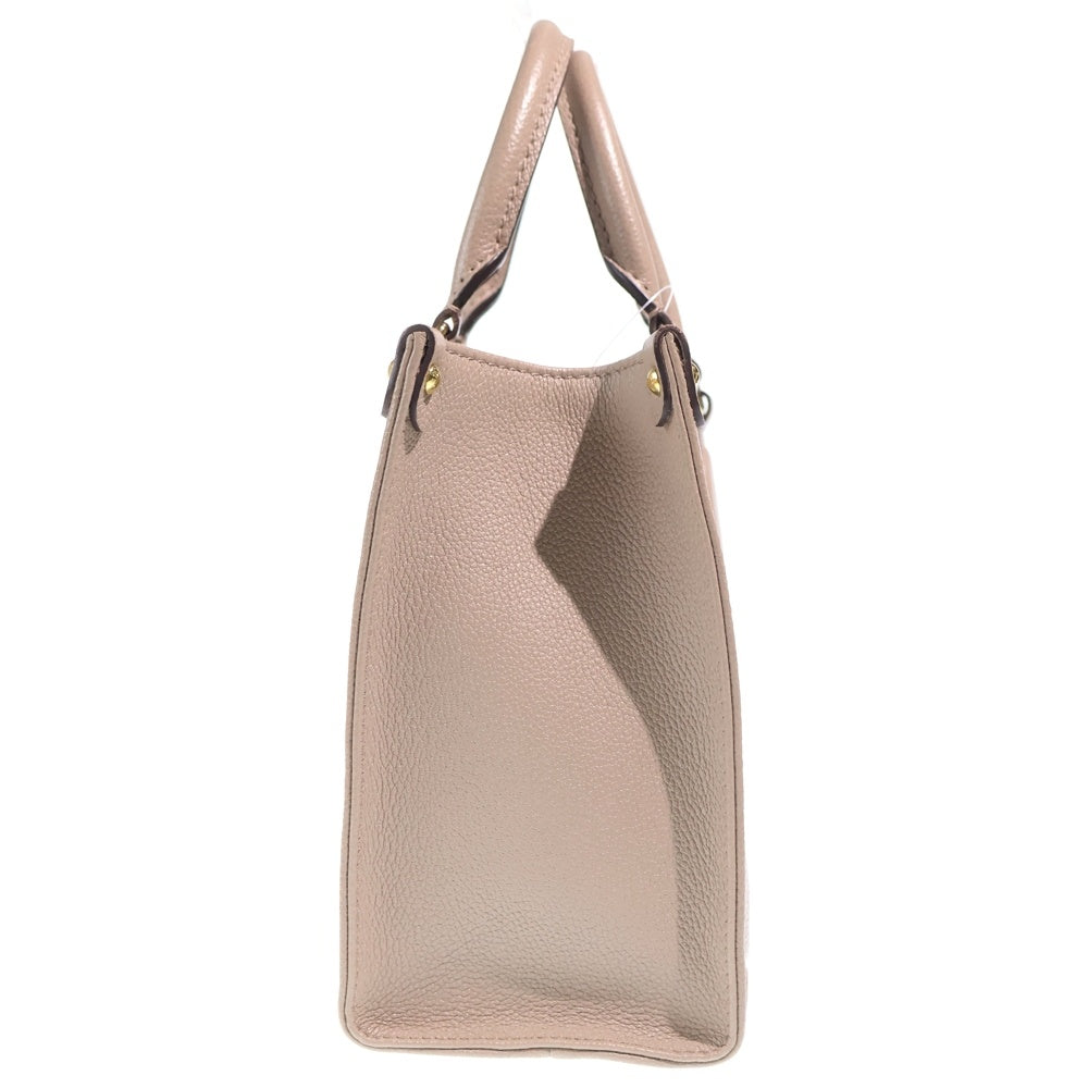LOUIS VUITTON(ルイヴィトン) モノグラムアンプラント オンザゴーPM 2WAYバッグ ハンドバッグ ショルダーバッグ ベージュ レザー M45779 ゴールド金具 レディース