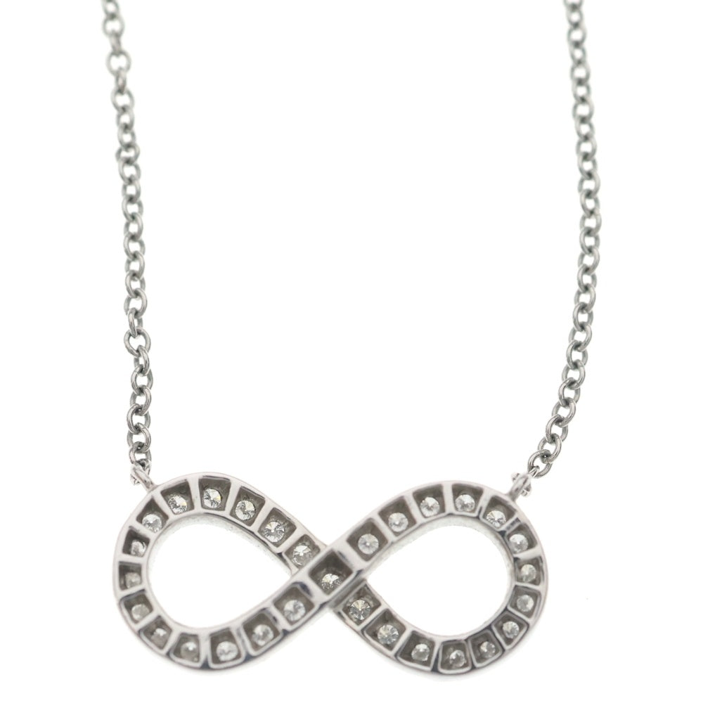 TIFFANY & Co.(ティファニー) インフィニティ ダイヤ ネックレス ペンダント チェーン プラチナ Pt950