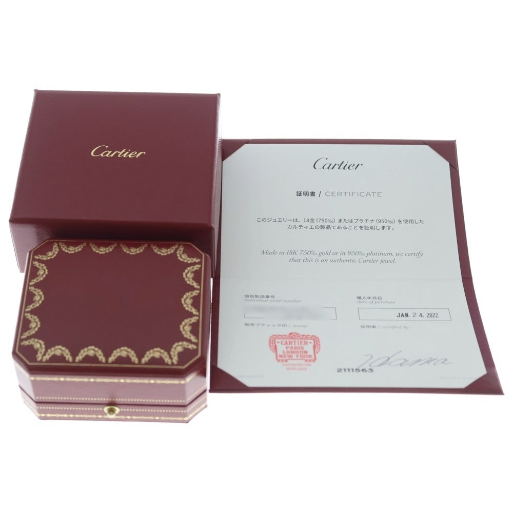 Cartier(カルティエ) Au750 ダムール ピアスMM ダイヤ ピンクゴールド