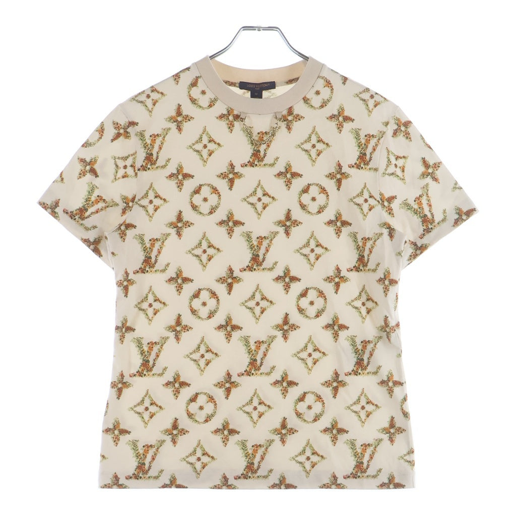 LOUIS VUITTON(ルイヴィトン) 24SS フローラル モノグラム 総柄プリント Tシャツ カットソー アイボリー RW241WW GQD FQTS23 レディース