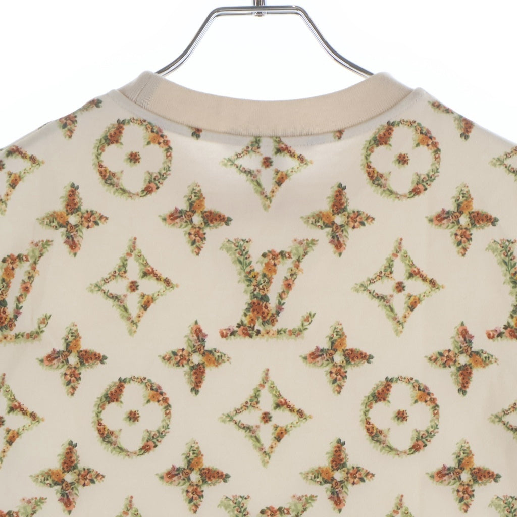 LOUIS VUITTON(ルイヴィトン) 24SS フローラル モノグラム 総柄プリント Tシャツ カットソー アイボリー RW241WW GQD FQTS23 レディース