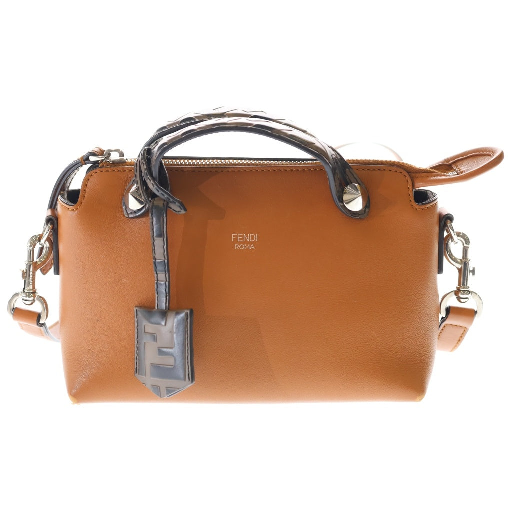 FENDI(フェンディ) バイザウェイ スモール ショルダーバッグ ミニバッグ ブラウン レザー 8BL145 シルバー金具 レディース