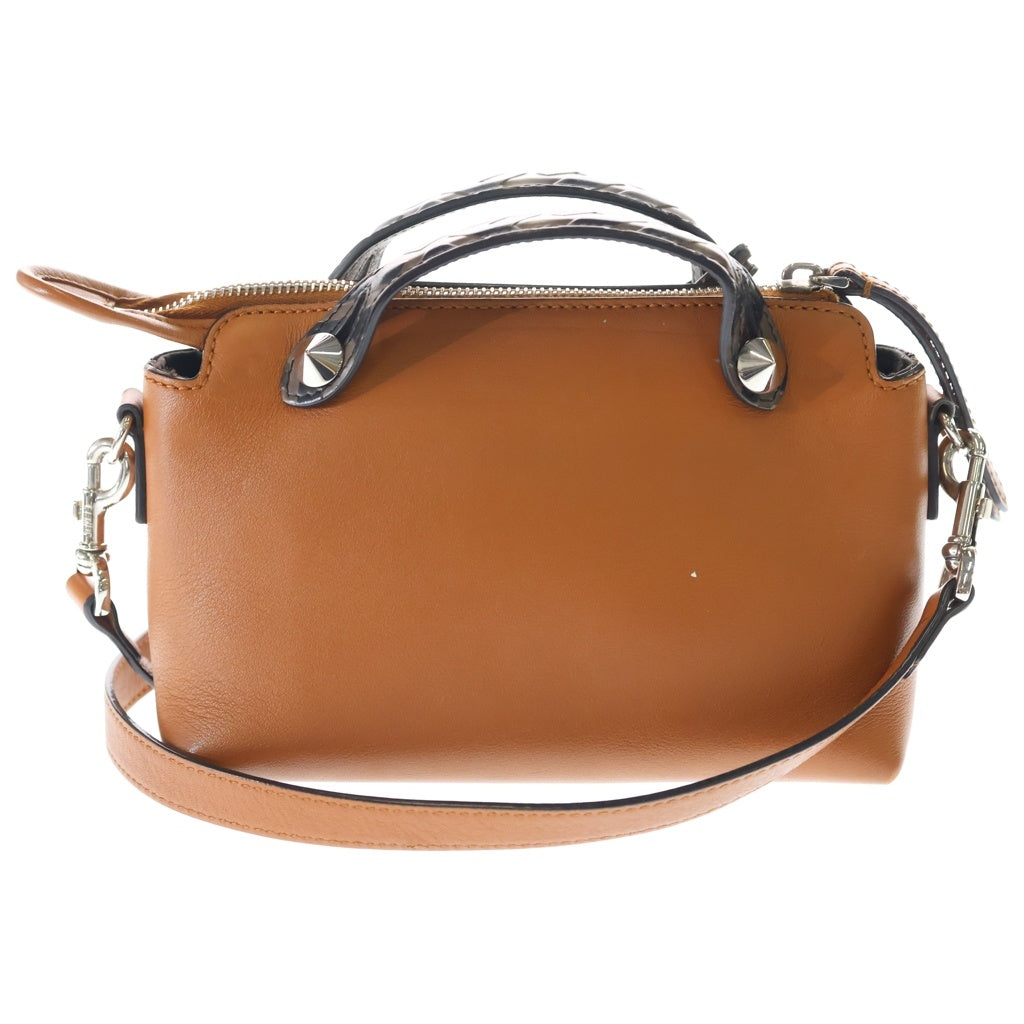 FENDI(フェンディ) バイザウェイ スモール ショルダーバッグ ミニバッグ ブラウン レザー 8BL145 シルバー金具 レディース