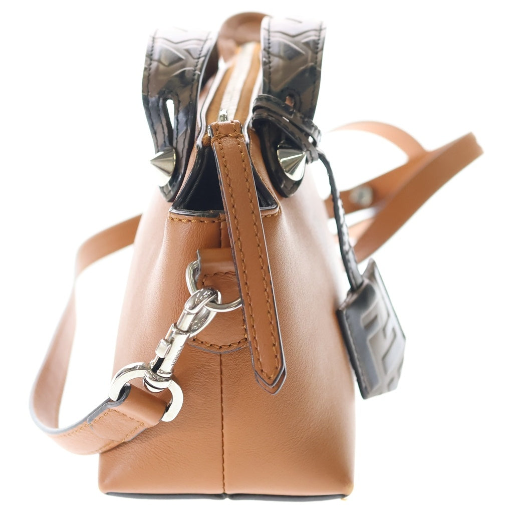 FENDI(フェンディ) バイザウェイ スモール ショルダーバッグ ミニバッグ ブラウン レザー 8BL145 シルバー金具 レディース