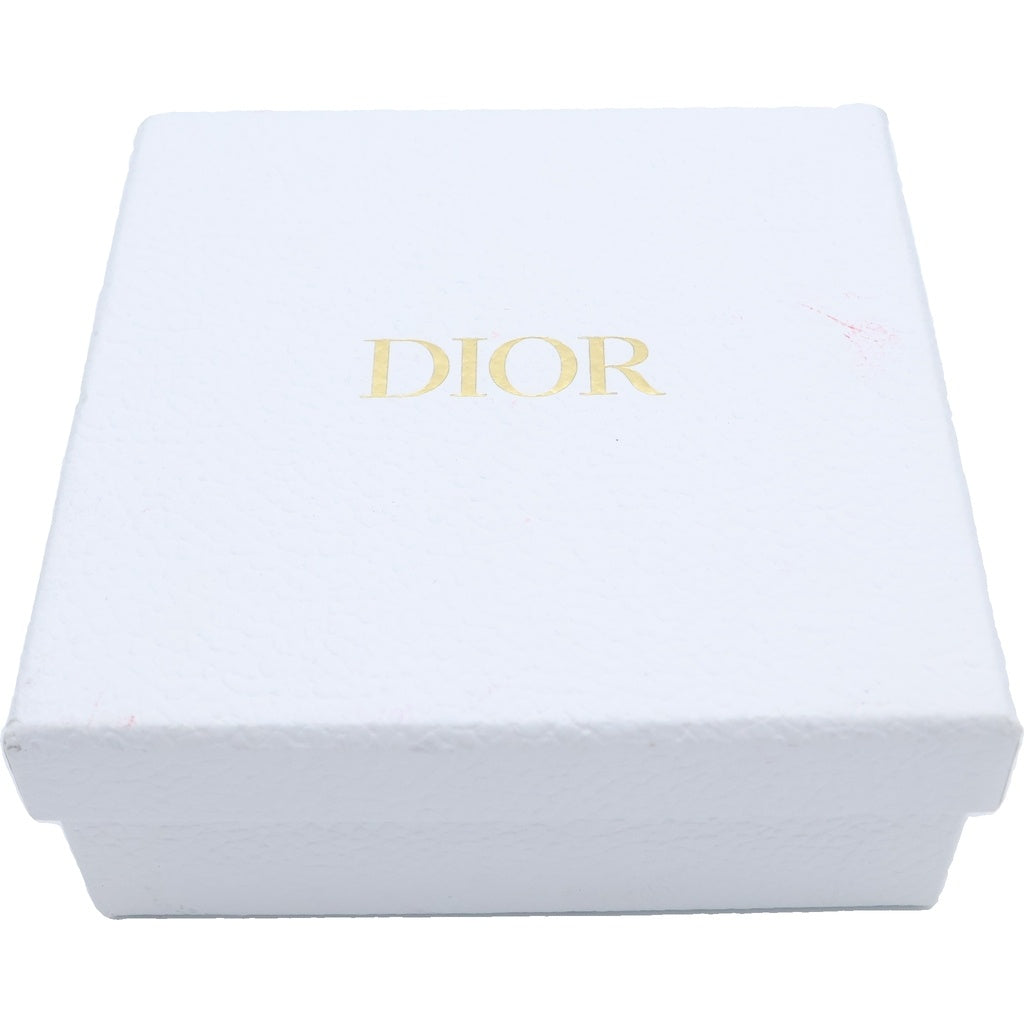 Christian Dior(クリスチャンディオール) ロータスウォレット 三つ折り財布 コンパクトウォレット コインケース スモーキーブルー カナージュ パテントレザー ゴールド金具 レディース