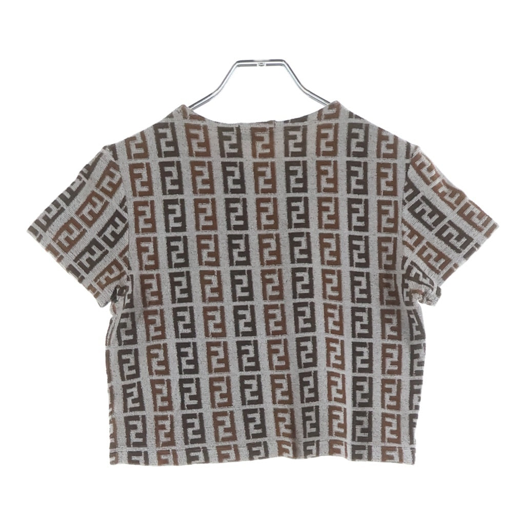 FENDI(フェンディ) パイル半袖Tシャツ ブラウン #40 レディース