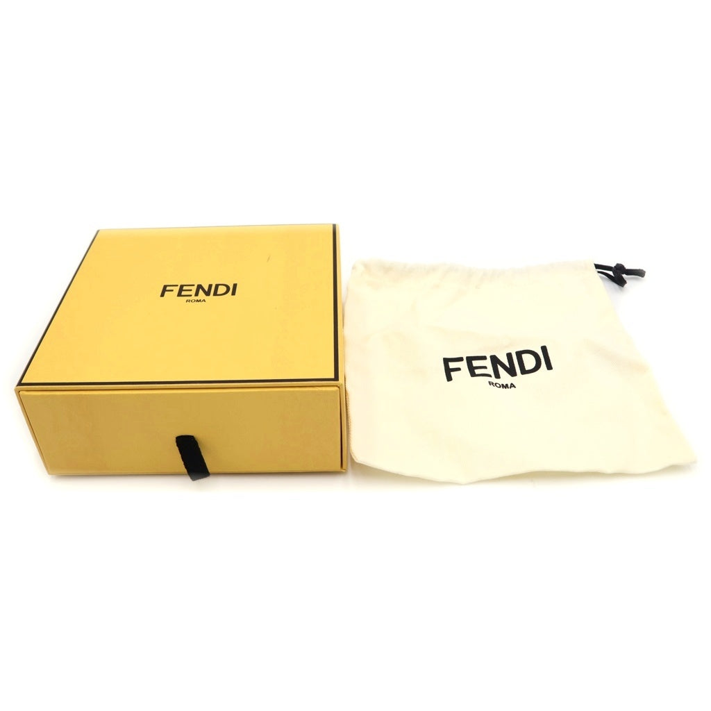 FENDI(フェンディ) FFスクエア リバーシブルベルト ブラック レザー シルバー金具