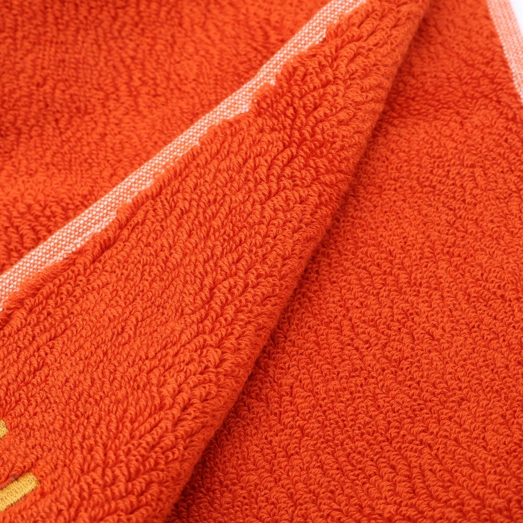 HERMES(エルメス) カレ・タオル ヴィス・ヴェルサ オレンジ コットン レディース