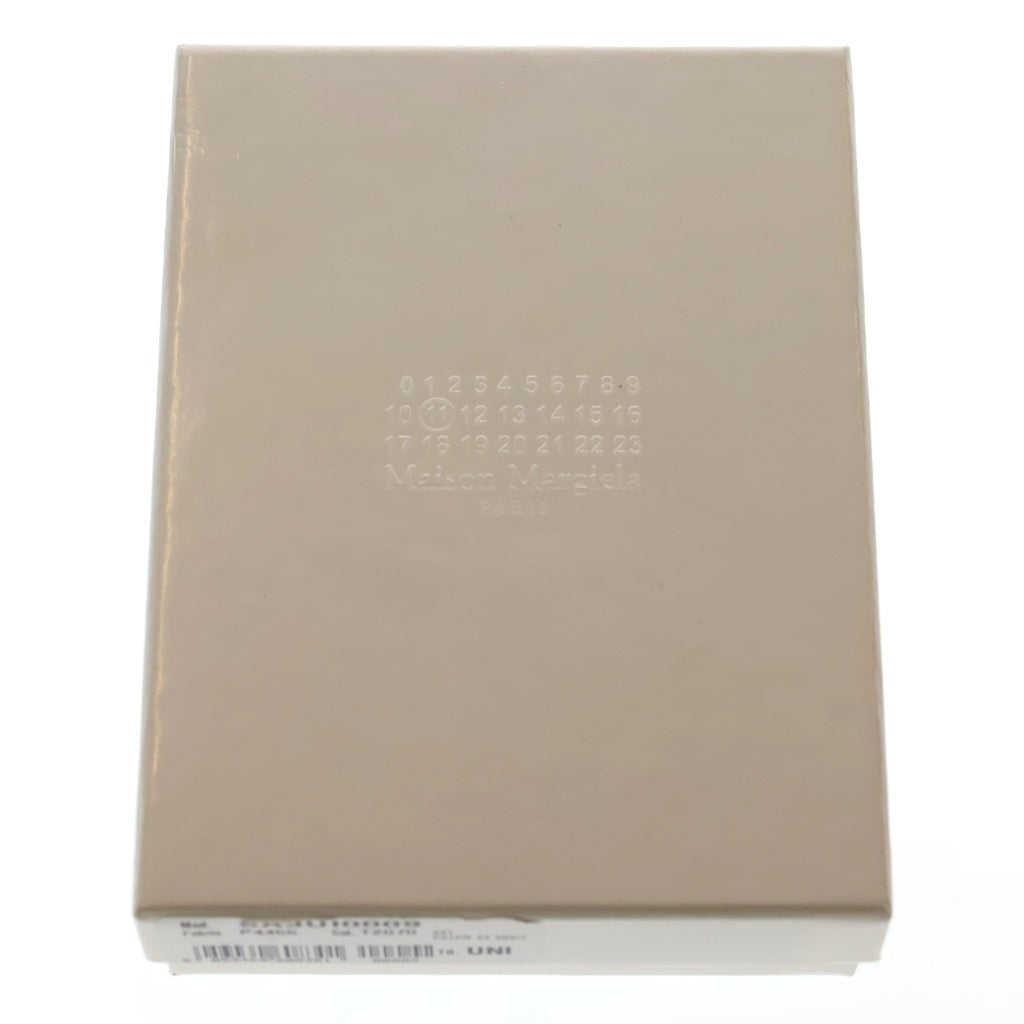 MM6 Maison Margiela(エムエムシックスメゾンマルジェラ) チェーンウォレット ショルダーバッグ ミニバッグ ブラウンベージュ レザー SA3UI0009 シルバー金具 レディース