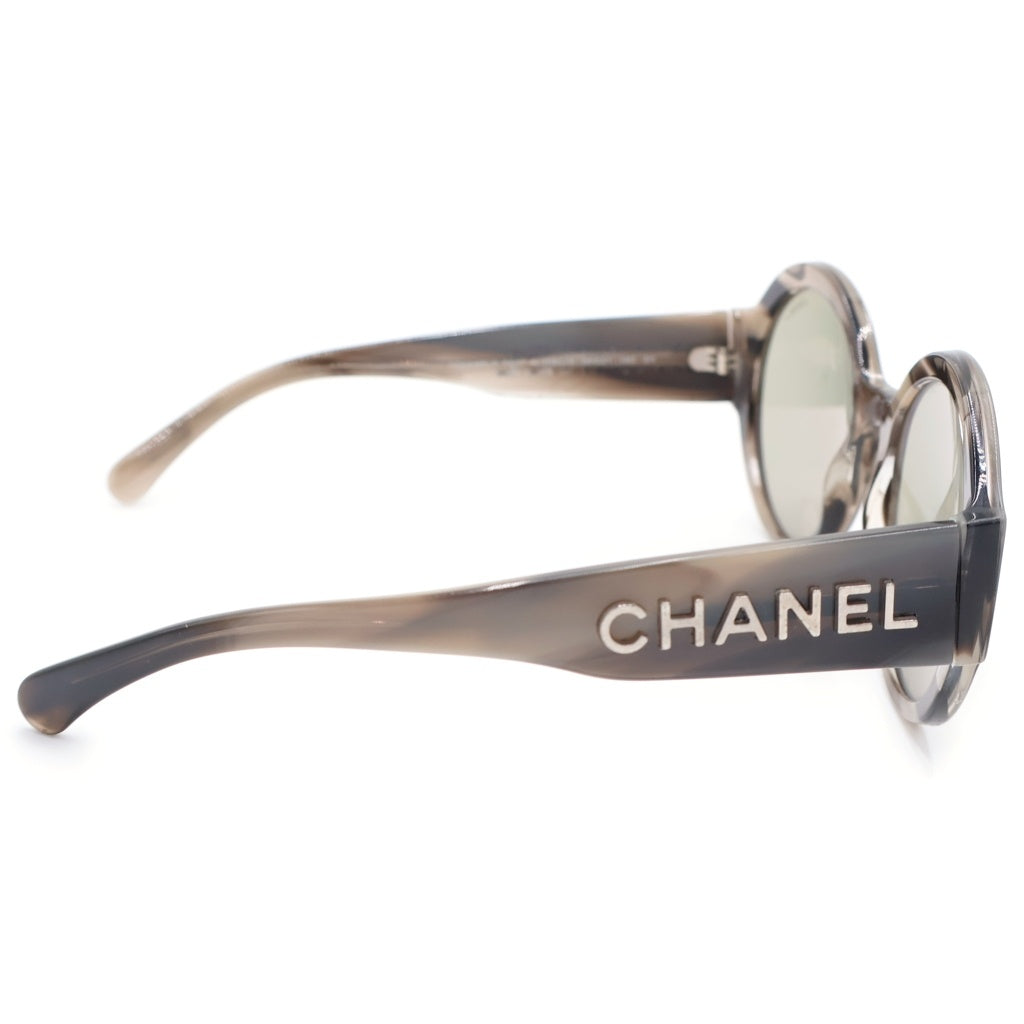 CHANEL(シャネル) ラウンドシェイプ サングラス グレージュ カーキレンズ レディース
