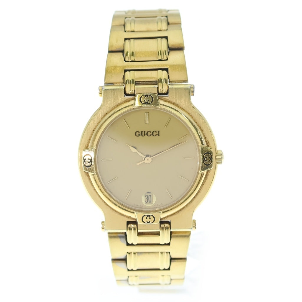 GUCCI(グッチ) グッチ デイト ゴールド文字盤 クォーツウォッチ 腕時計 ゴールド 9200L