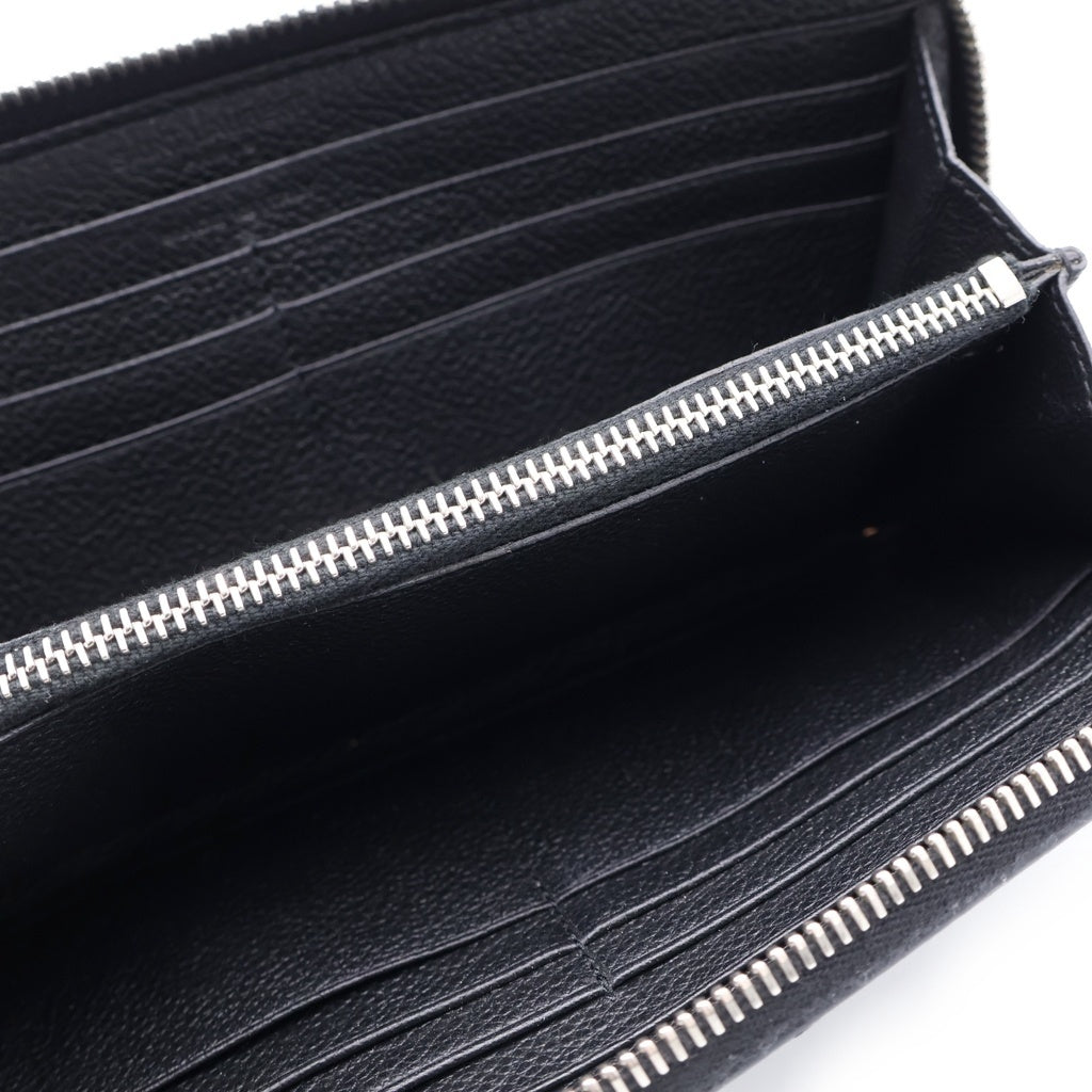 SAINT LAURENT PARIS(サンローランパリ) ラウンドファスナー長財布 ブラック レザー 414680