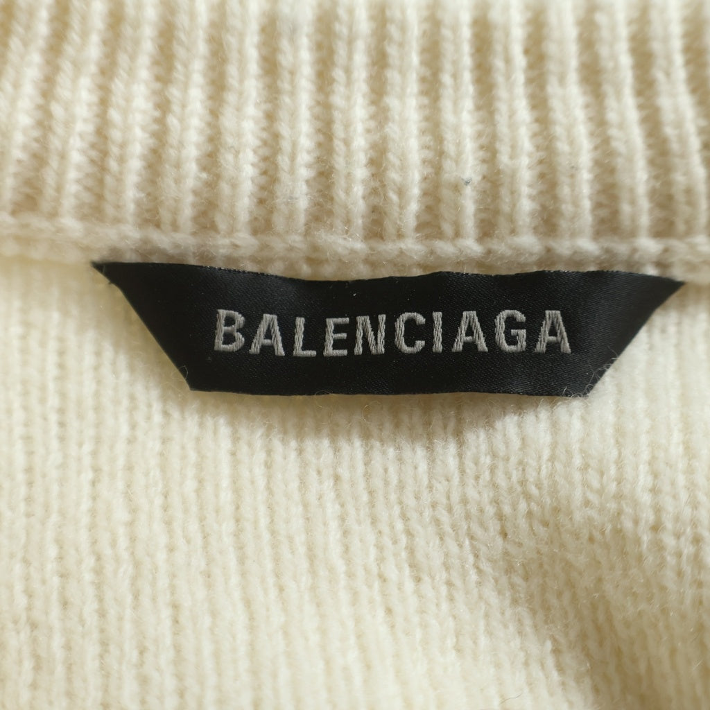 BALENCIAGA(バレンシアガ) ニット ホワイト ウール M 764454