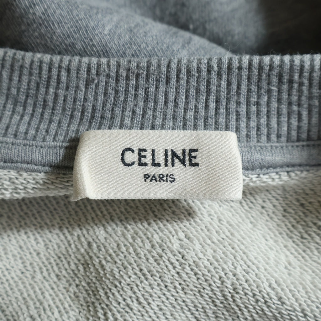 CELINE(セリーヌ) フロントロゴ スウェット グレー L