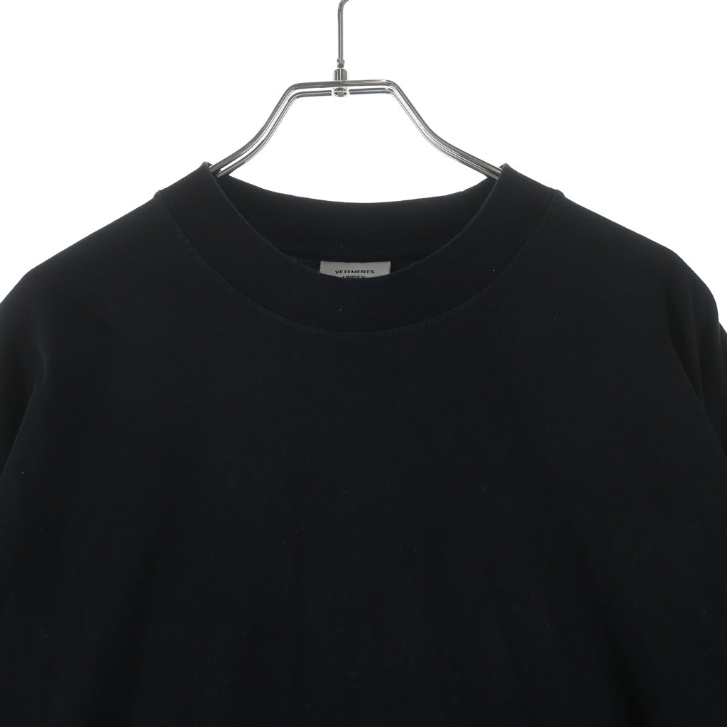 VETEMENTS(ヴェトモン) ビッグTシャツ ブラック コットン