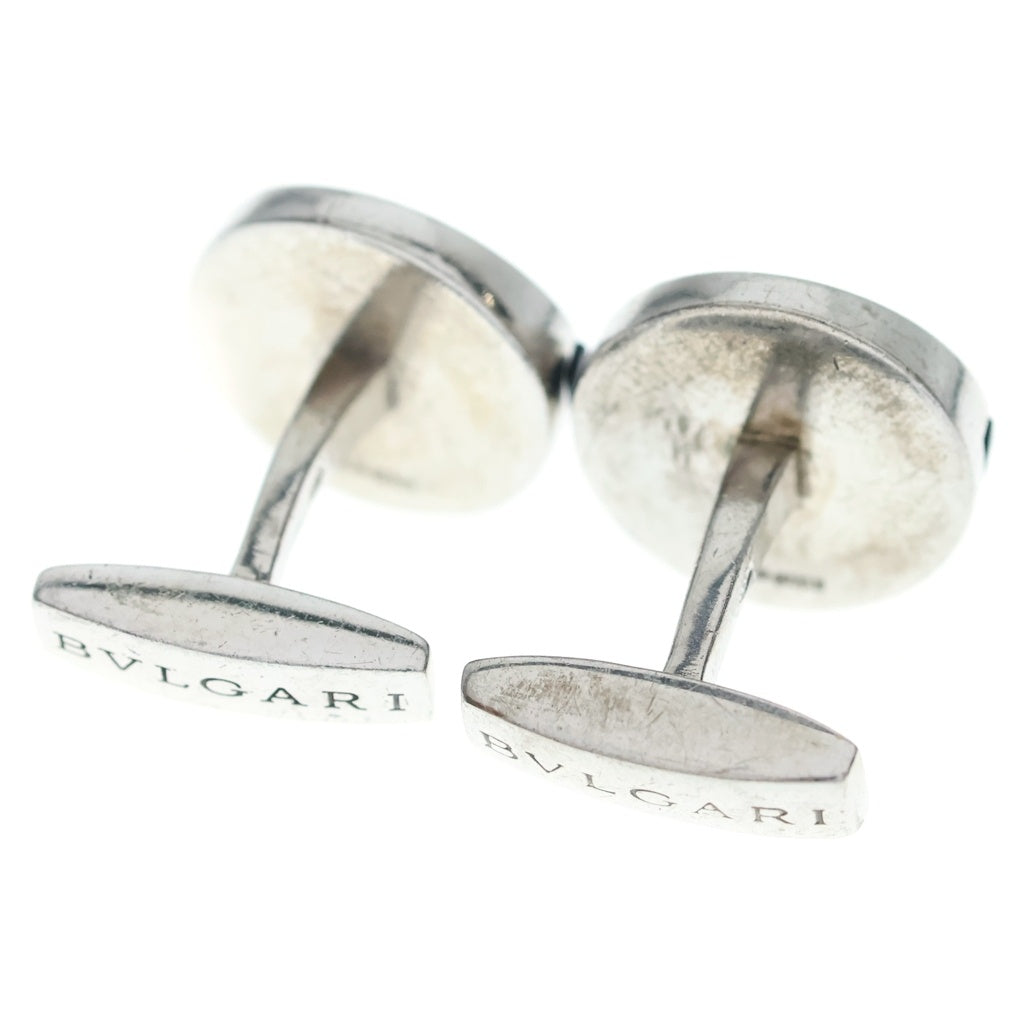 BVLGARI(ブルガリ) ブルガリブルガリ オニキス カフス ボタン 925 シルバー レディース