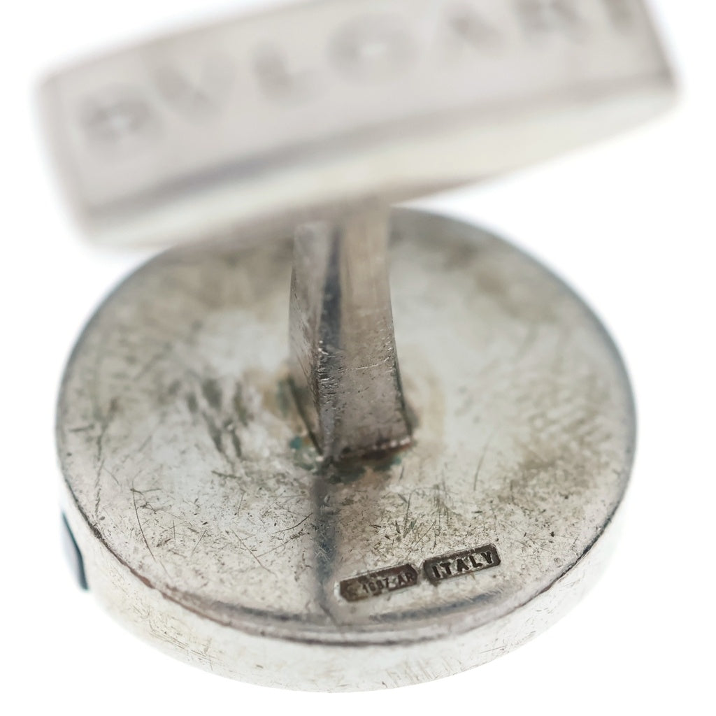 BVLGARI(ブルガリ) ブルガリブルガリ オニキス カフス ボタン 925 シルバー レディース