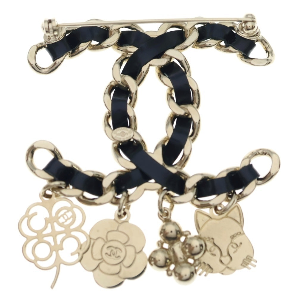 CHANEL(シャネル) ココマーク チャーム アイコン ブローチ ピンバッジ ゴールド B18/V レディース