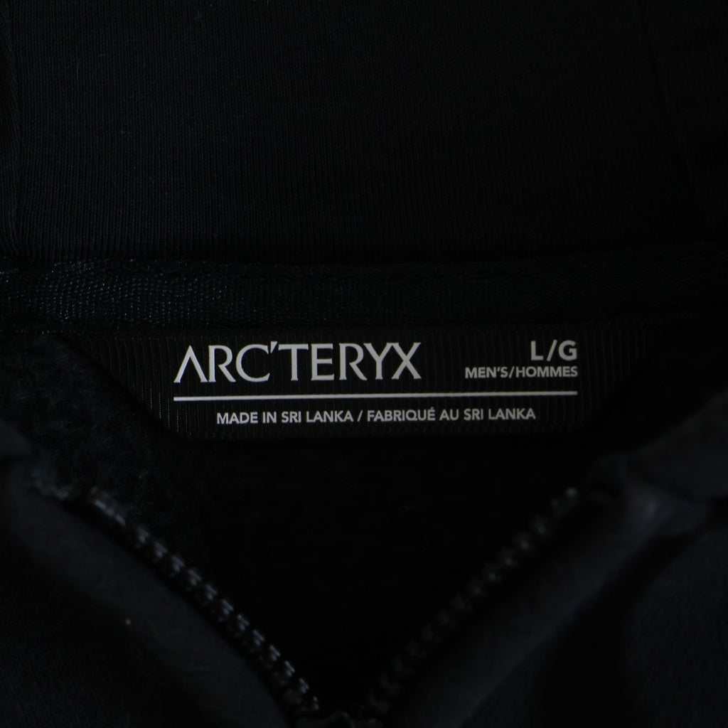 ARC'TERYX(アークテリクス) ロゴジップパーカー フーディー ブラック #L