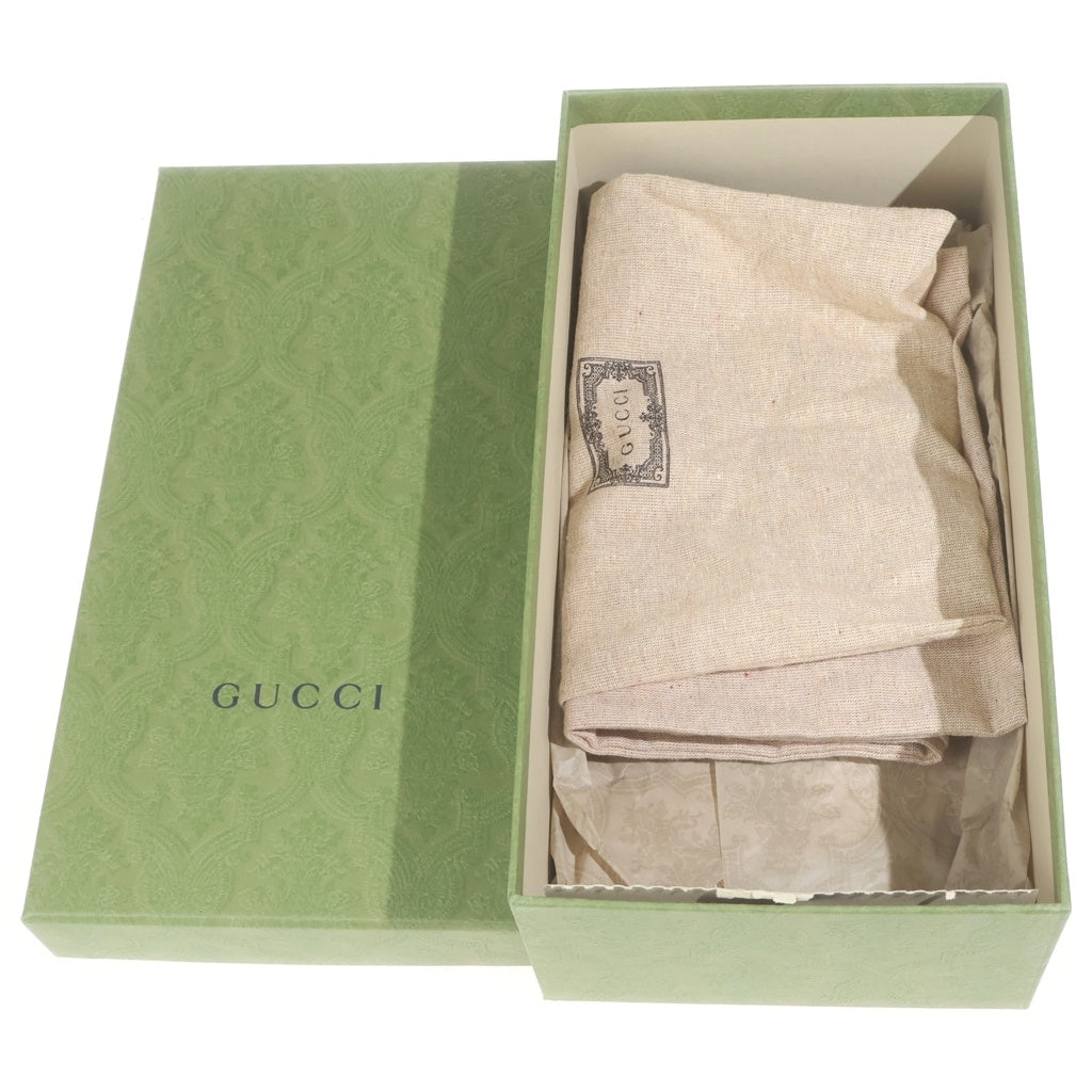 GUCCI(グッチ) GG 90mm ビジュートリム ピンヒール メッシュサンダル ミュール クリスタル ブラック#37 レディース