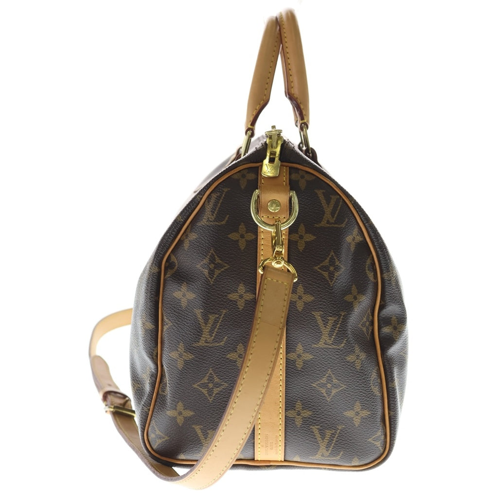 LOUIS VUITTON(ルイヴィトン) モノグラム スピーディバンドリエール30 2WAYバッグ ハンドバッグ ボストンバッグ ショルダーバッグ ブラウン レザー×PVC M41112 ゴールド金具 レディース
