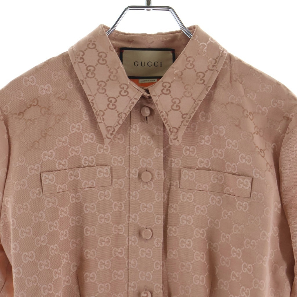 GUCCI(グッチ) オールインワン ピンク シルク #40 691496 レディース
