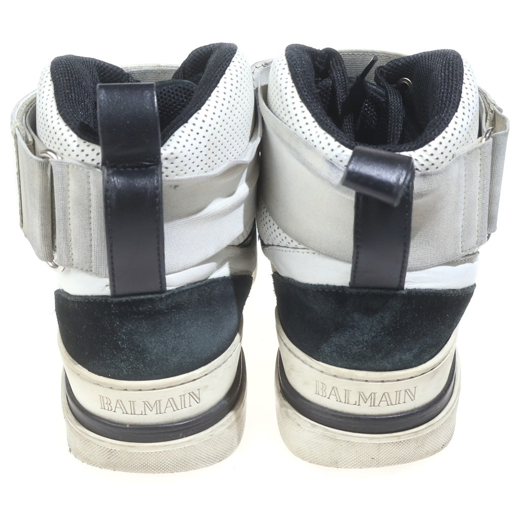 BALMAIN(バルマン) エクストン ロゴテープ ハイカットスニーカー ホワイト