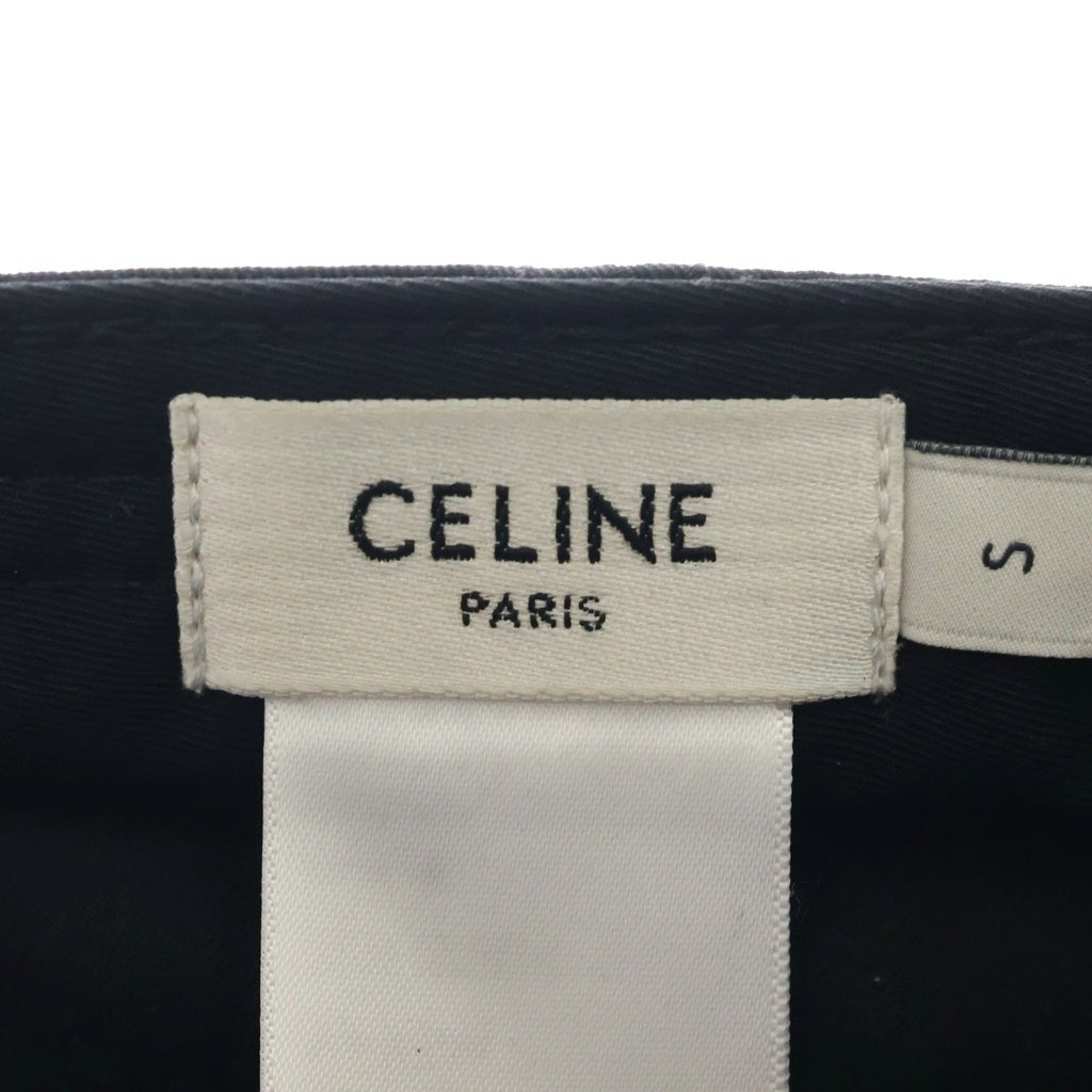 CELINE(セリーヌ) トリオンフ ベースボールキャップ ブラック #S 2AUT6969P