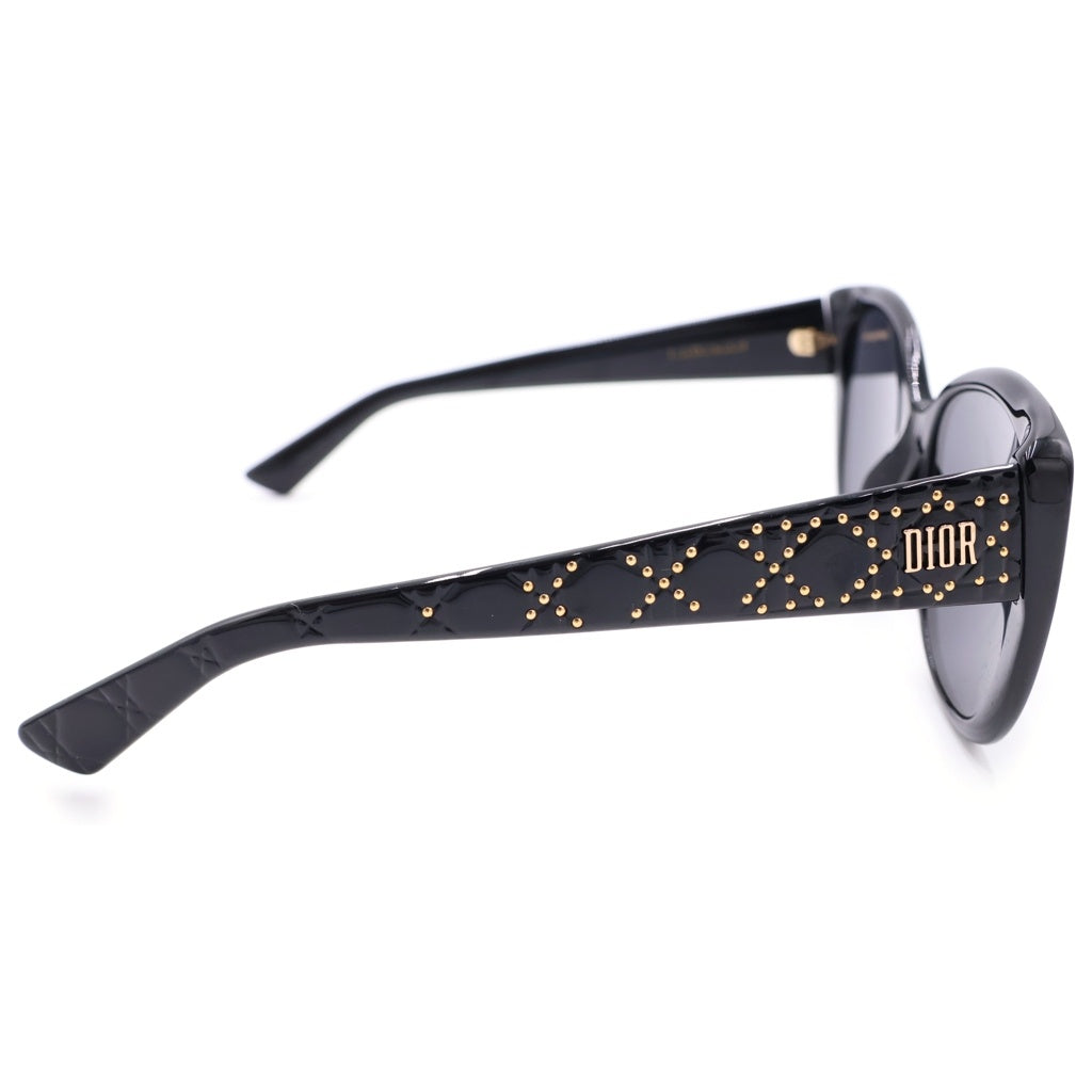 Christian Dior(クリスチャンディオール) Lady Dior Studs ゴールドスタッズ サングラス メガネ ブラック
