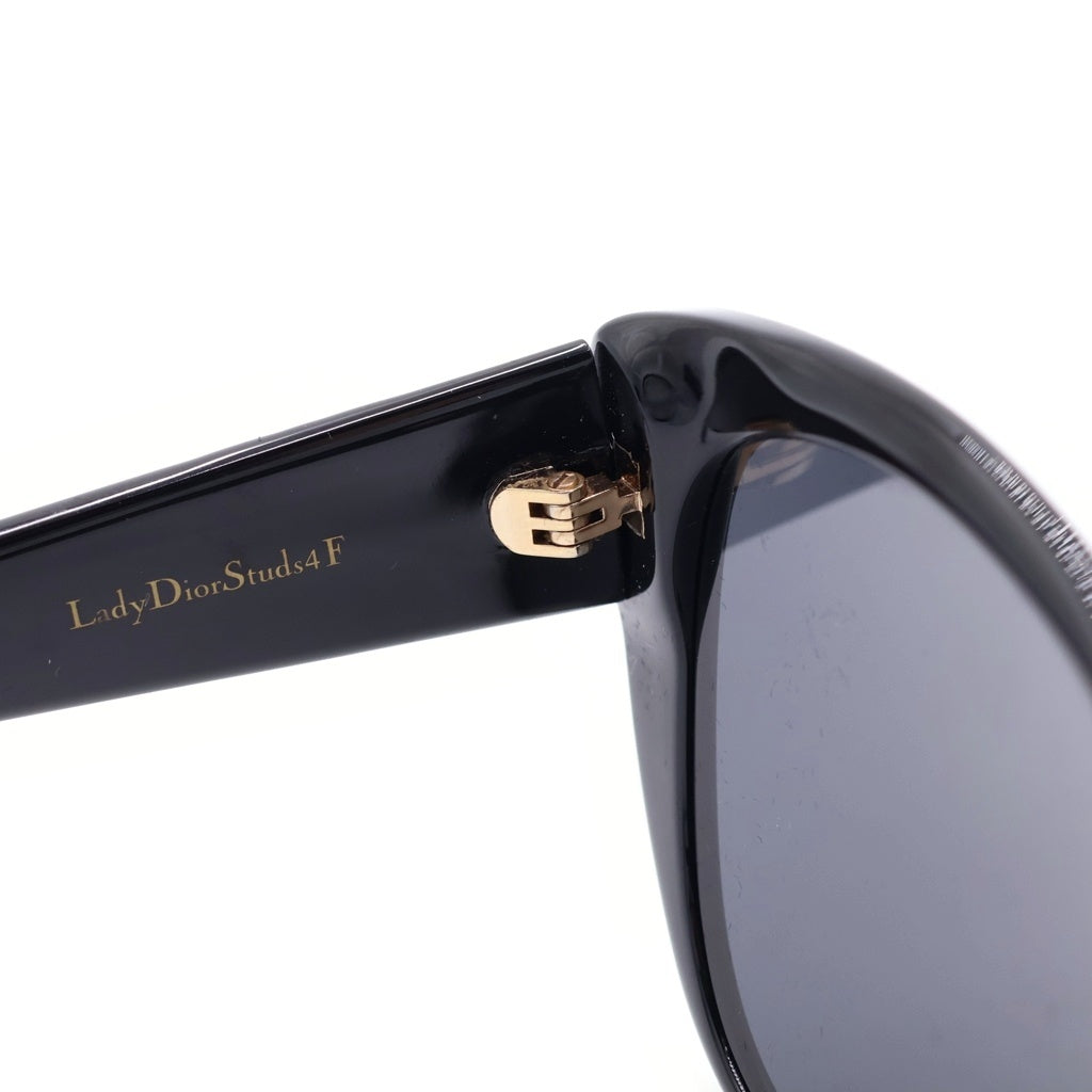 Christian Dior(クリスチャンディオール) Lady Dior Studs ゴールドスタッズ サングラス メガネ ブラック
