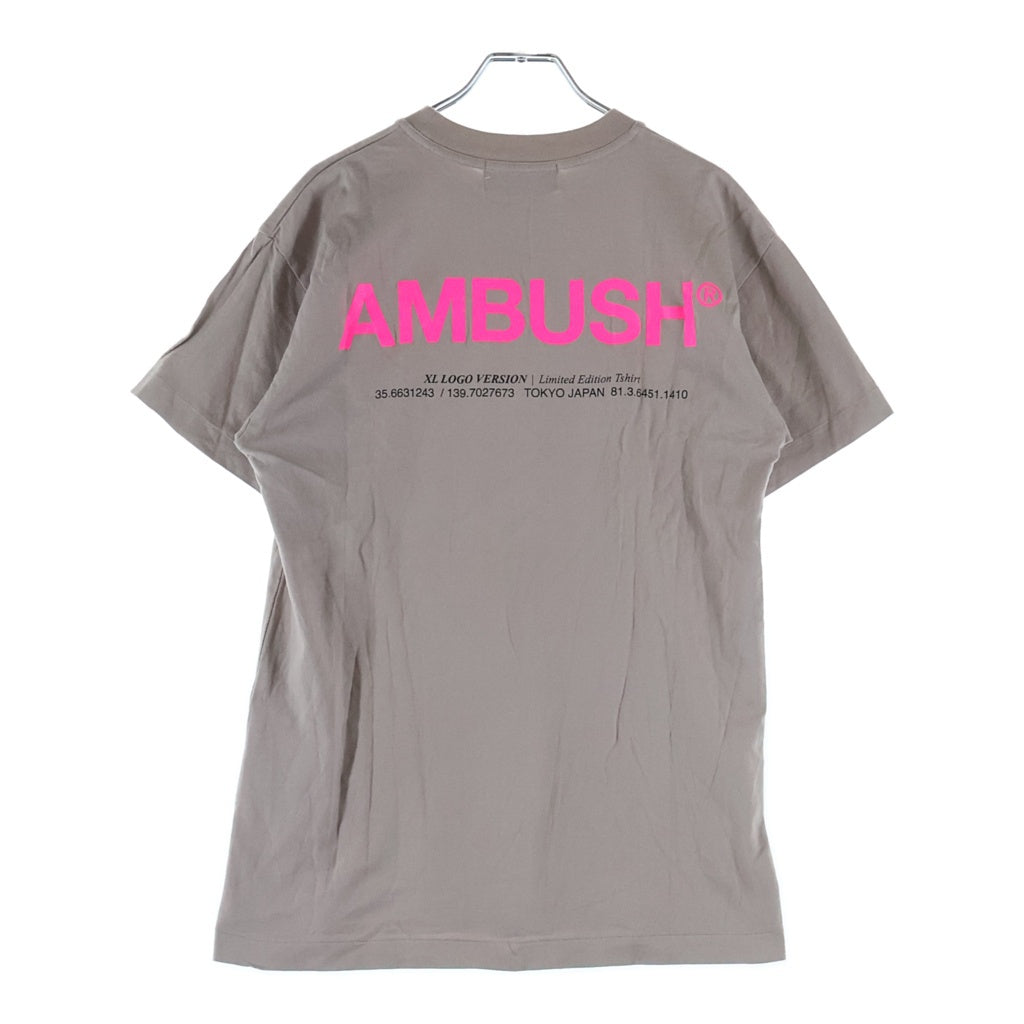 AMBUSH(アンブッシュ) バックプリントTシャツ ピンクベージュ #1 レディース