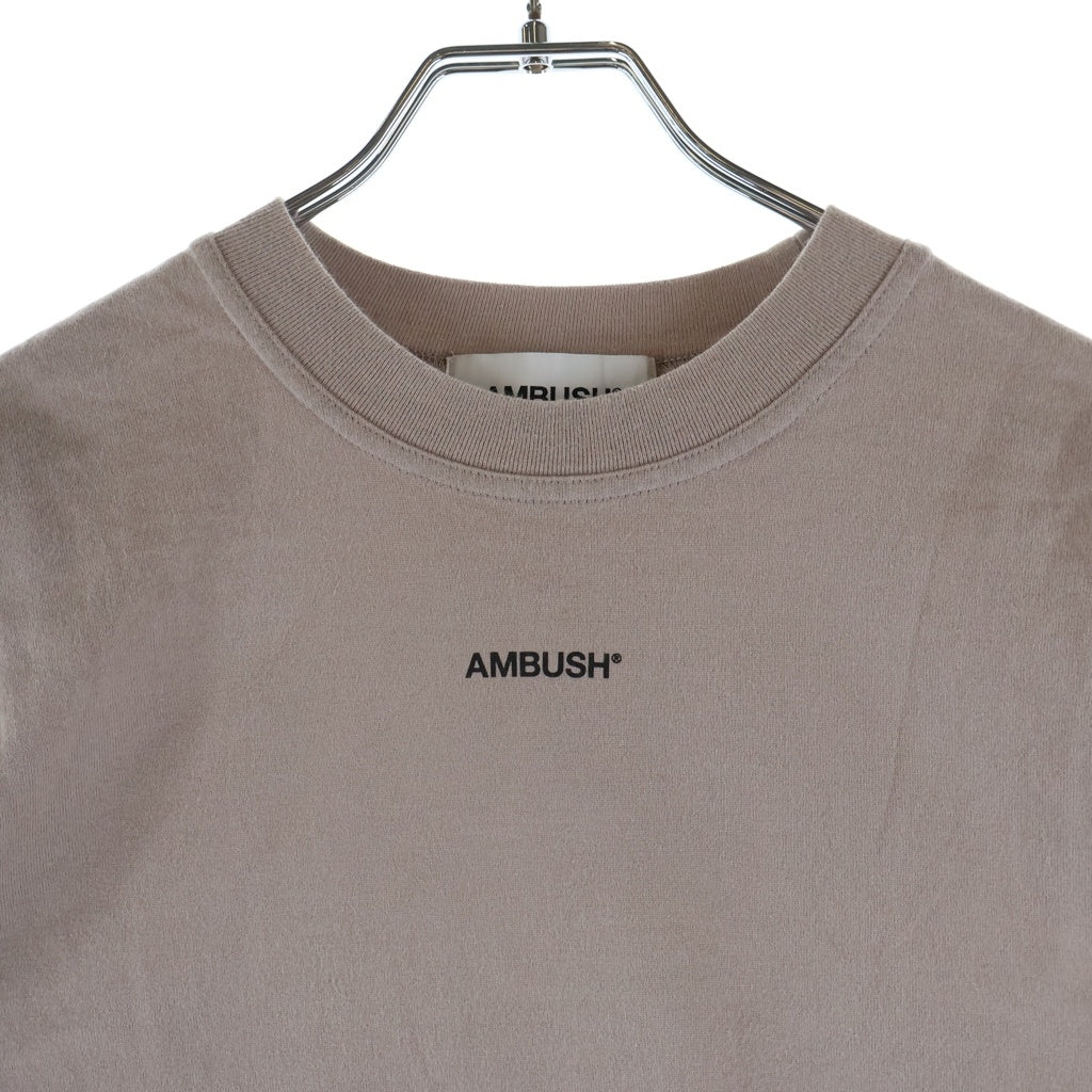AMBUSH(アンブッシュ) バックプリントTシャツ ピンクベージュ #1 レディース