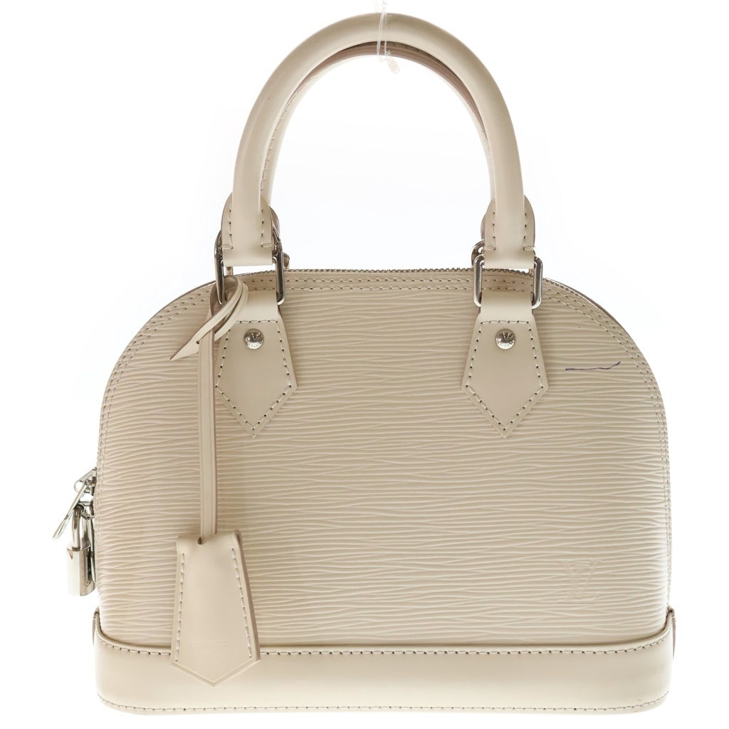 LOUIS VUITTON(ルイヴィトン) エピ アルマBB 2WAYバッグ ハンドバッグ ショルダーバッグ ホワイト レザー M58706 シルバー金具 レディース
