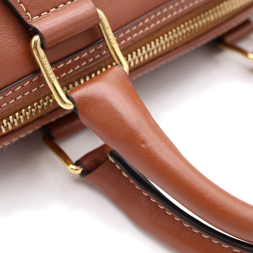 CELINE(セリーヌ) スモール ボストンバッグ ハンドバッグ ブラウン