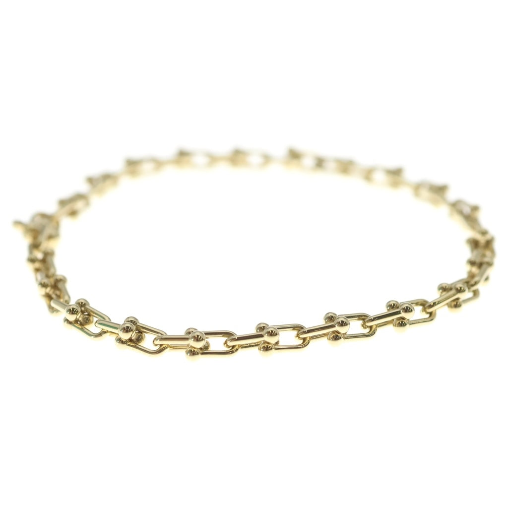 TIFFANY & Co.(ティファニー) ハードウェア マイクロリンク ブレスレット チェーン ゴールド Au750YG レディース