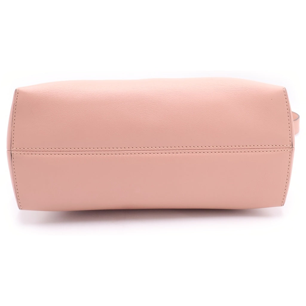 FENDI(フェンディ) バイザウェイ ミディアム 2WAYショルダーバッグ ハンドバッグ ブラウン×ピンク レザー 8BL124 シルバー金具 レディース