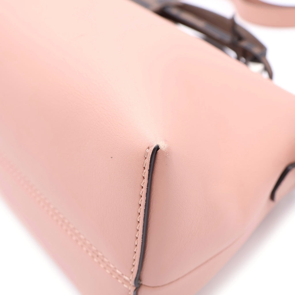 FENDI(フェンディ) バイザウェイ ミディアム 2WAYショルダーバッグ ハンドバッグ ブラウン×ピンク レザー 8BL124 シルバー金具 レディース