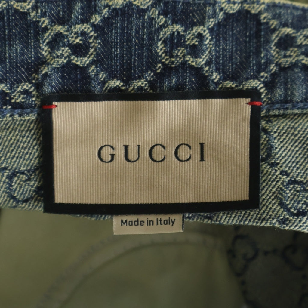 GUCCI(グッチ) GGデニムスカート インディゴブルー #42 678789 レディース