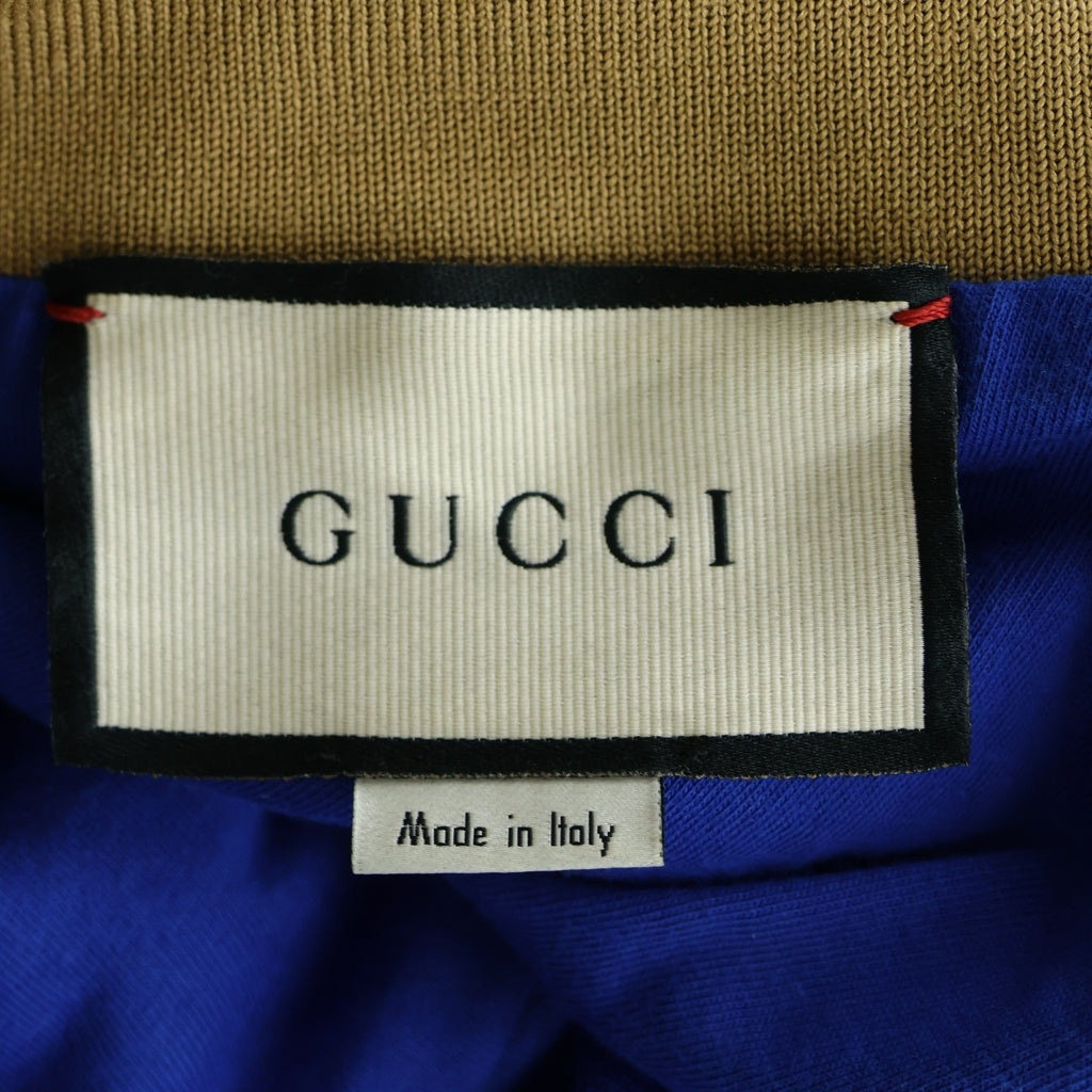 GUCCI(グッチ) GGテクニカルジャージ ベージュ×ブルー #M 526524