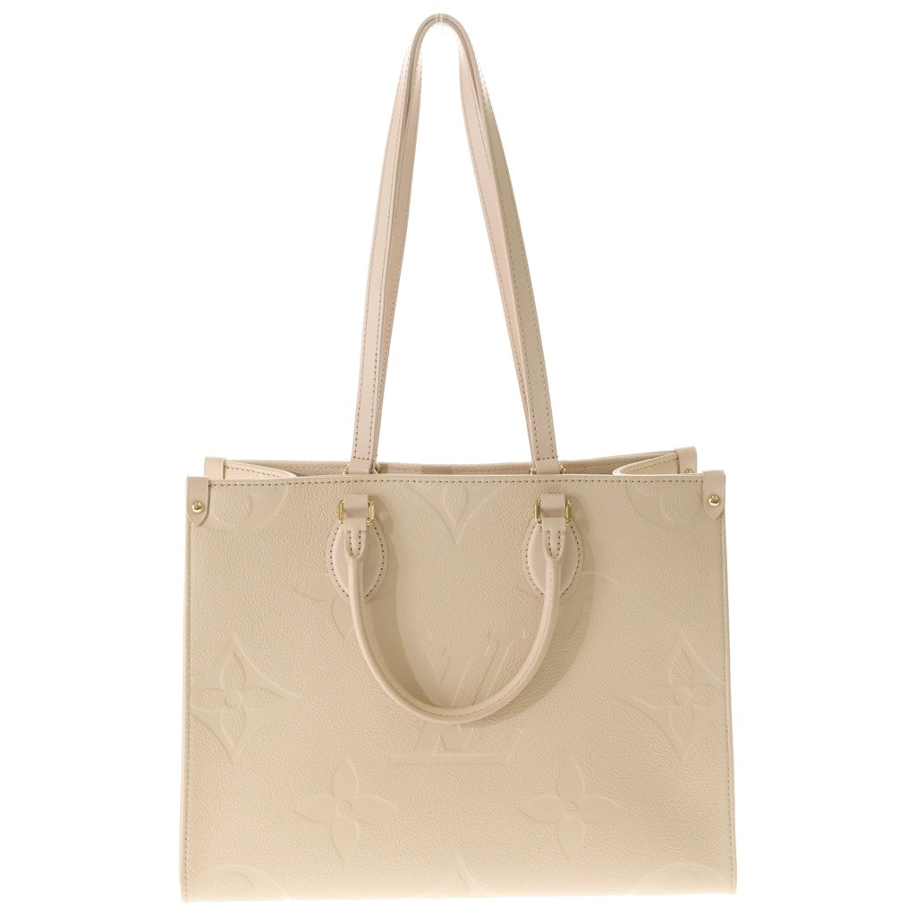 LOUIS VUITTON(ルイヴィトン) モノグラム アンプラント オンザゴーMM レザー 2WAY ハンドバッグ M46531 ICタイプ ベージュ クリーム アイボリー系 レディース