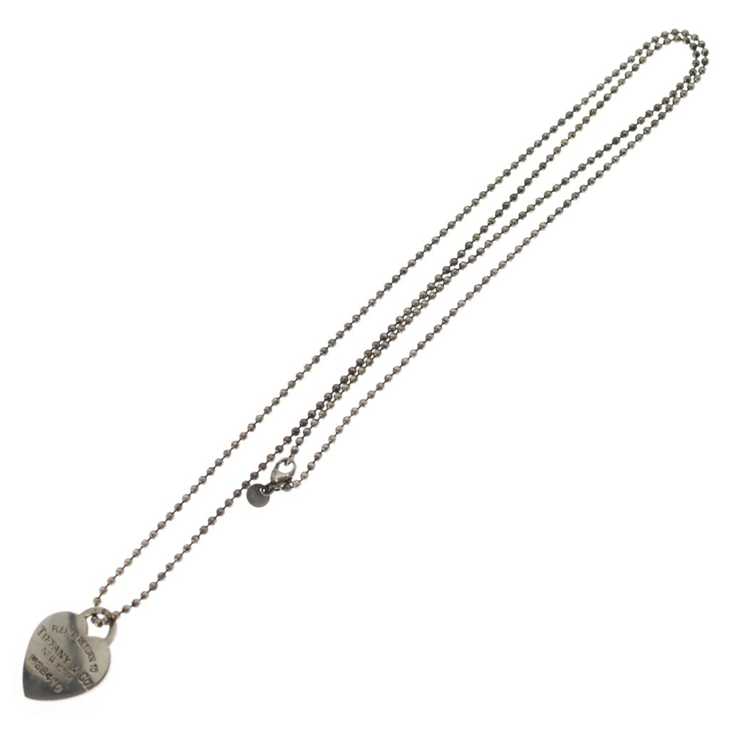 TIFFANY & Co.(ティファニー) リターントゥティファニー ハートタグ ネックレス ペンダント ボールチェーン シルバー SV925 レディース