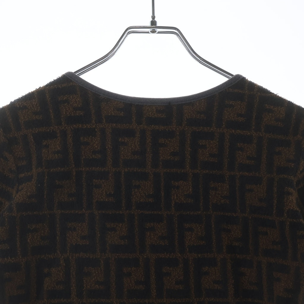 FENDI(フェンディ) FFロゴ 半袖 Tシャツ ブラウン #40 レディース