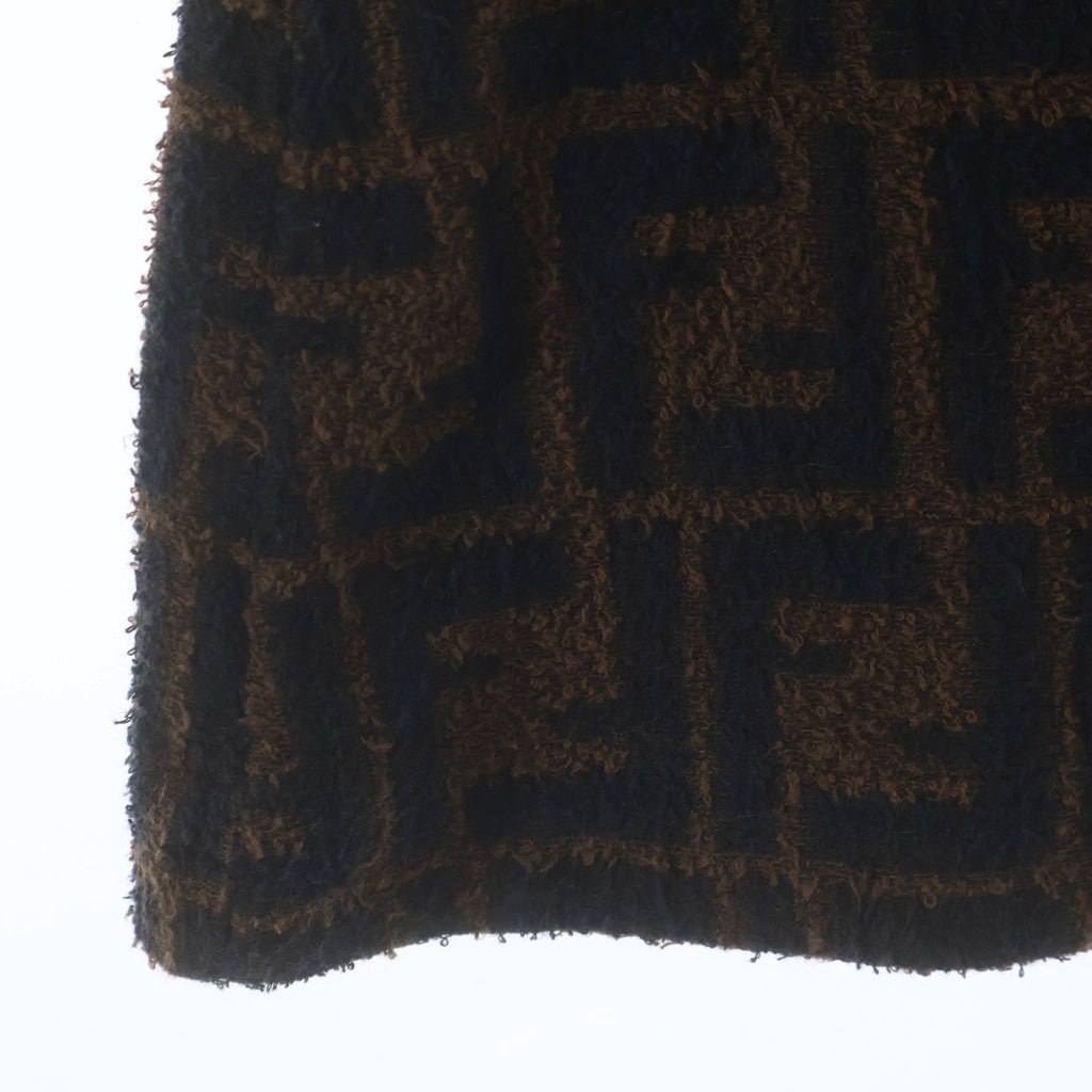 FENDI(フェンディ) FFロゴ 半袖 Tシャツ ブラウン #40 レディース