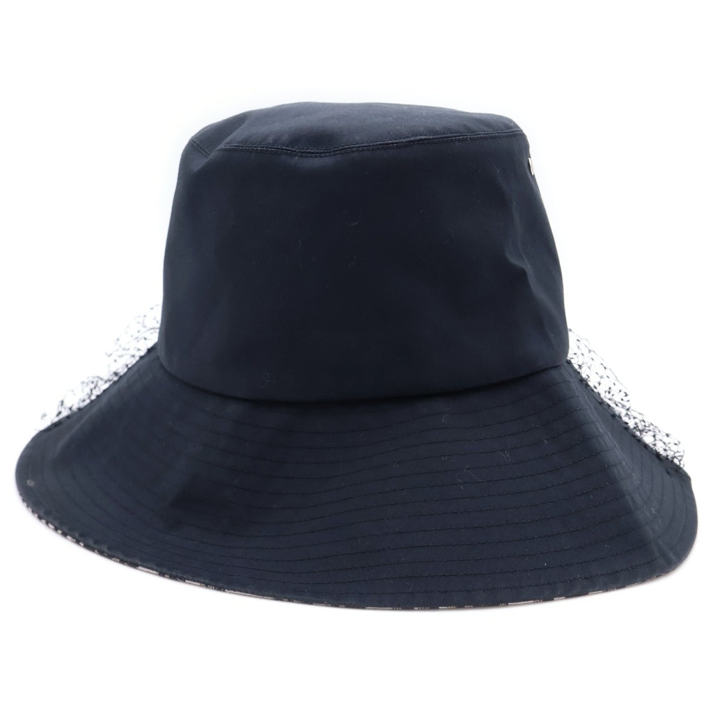 Christian Dior(クリスチャンディオール) TEDDY-D オブリーク バケットハット チュール ポリエステル コットン ブラック 95TDD924G130 レディース