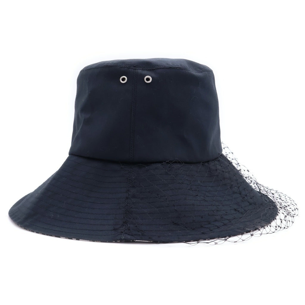 Christian Dior(クリスチャンディオール) TEDDY-D オブリーク バケットハット チュール ポリエステル コットン ブラック 95TDD924G130 レディース
